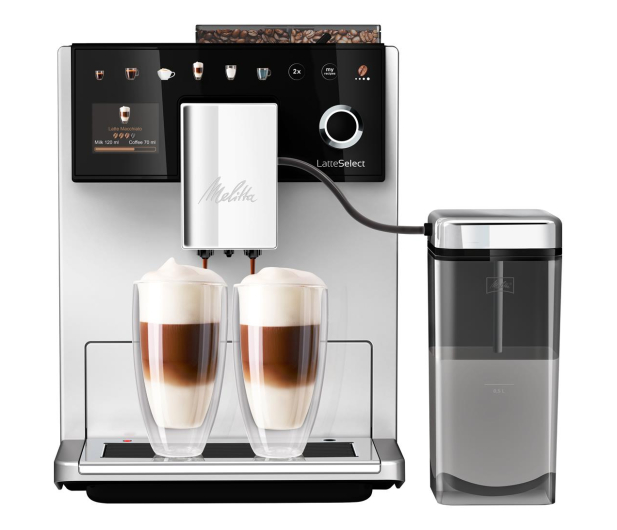 Melitta Ekspres automatyczny LatteSelect F63/0-211 srebrno-czarny - 1227477 - zdjęcie 2